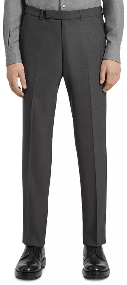 Zegna gray pants for men