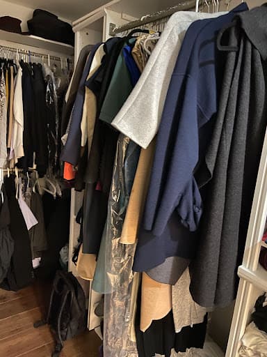 A Boring Closet Filled With Basic Black Items