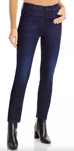 Mother The Dazzler Mid Rise Ankle Straight Jeans
