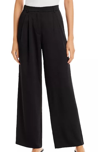 Older Womens Business Casual Pant Lucy Paris Tammy Wide Leg Pants In Black