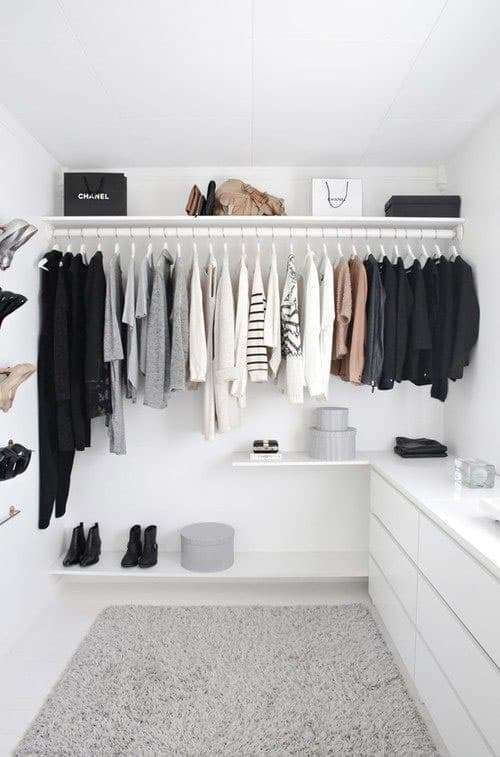 An Organized Closet After A Minimalist Closet Cleanout
