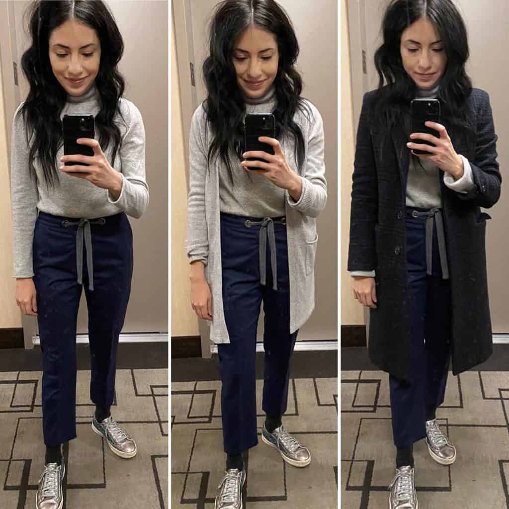Cassandra Sethi Modeling Professional Lightweight Pants For Business Casual As An Alternative To Leggings