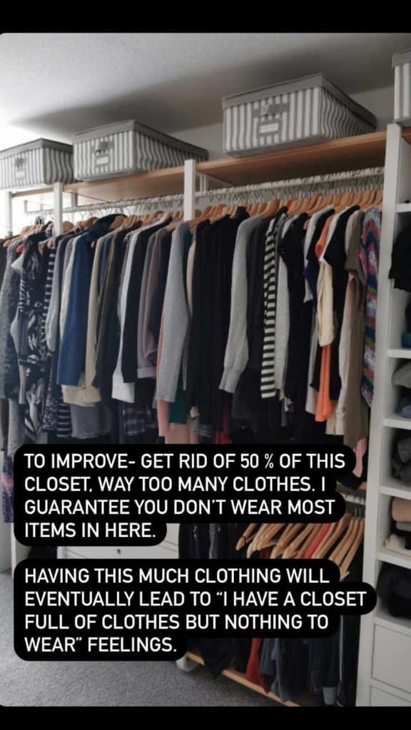 Closet Stuffed With Clothes And Advice From Wardrobe Consultant From Next Level Wardrobe