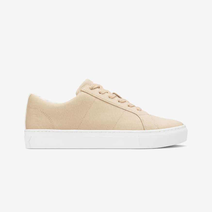 The The Royale Eco Canvas Sneaker From Greats Are Shoes That Transition From Cold To Warm Weather For Women