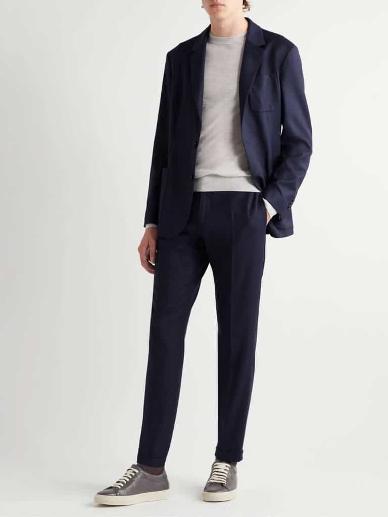 Paul Smith Gents Unstructured Wool and Cashmere-Blend Suit Jacket For Men's Corporate Headshots