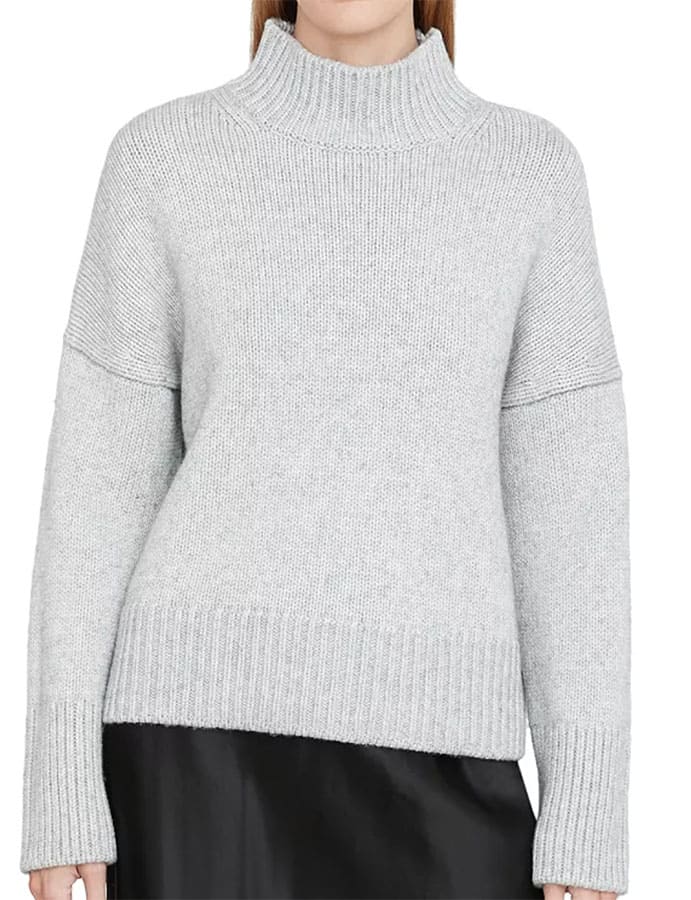 Ribbed Mock Neck Sweater From Vince For Mid Size Wardrobe