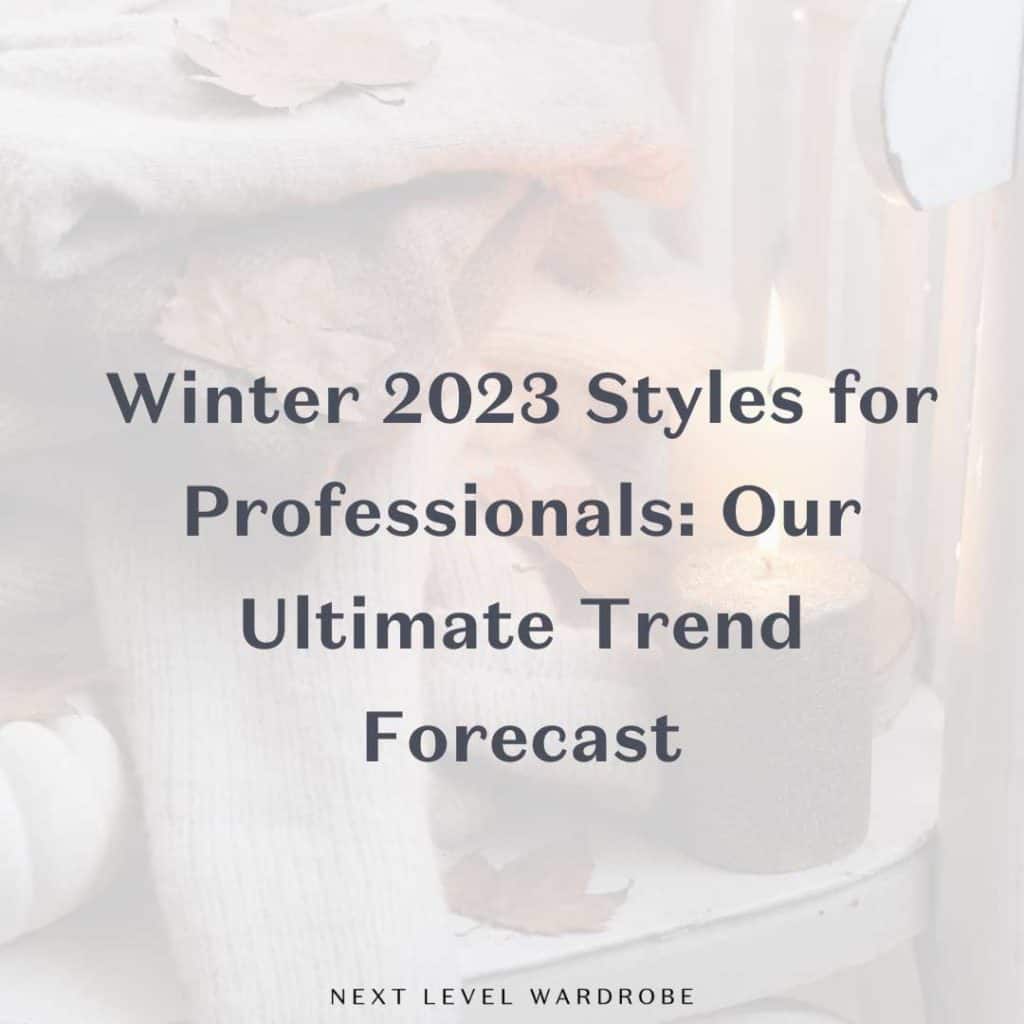 Winter 2023 Professional Style Thumbnail