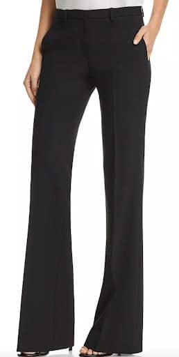 Theory Demitria Wool Blend Flared Pants Business Casual Vs Business Formal