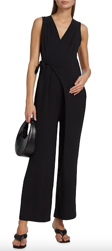 Nom-Maternity-Ines-Stretch-Wrap-Jumpsuit-For-Formal-Office-Pregnancy-Style
