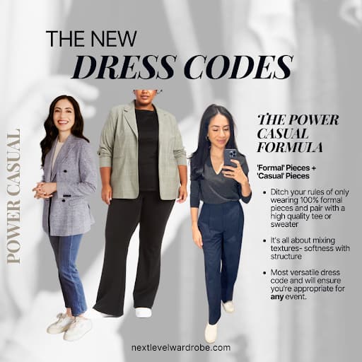 How To Dress For Work For Power Casual Dress Codes 3 Outfit Examples