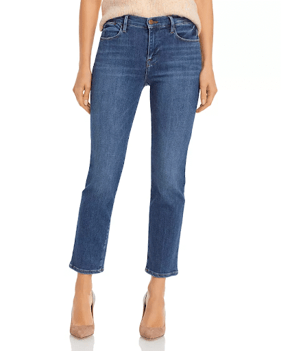 Medium wash jeans by Frame for a polished and professional look 