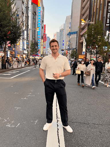 Matthew in Tokyo after NLW style transformation 