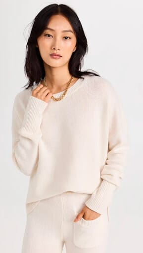 Lisa Yang Cashmere Crew Neck Sweater for Women 