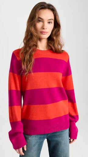 Striped cashmere sweater for women by Guest in Residence 