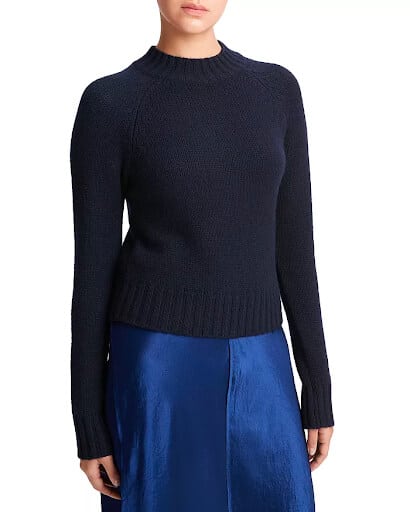 Vince's Mock Neck Cashmere Sweater For Women