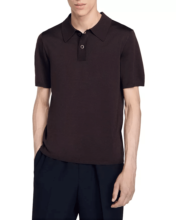 black men's business casual work from home polo 