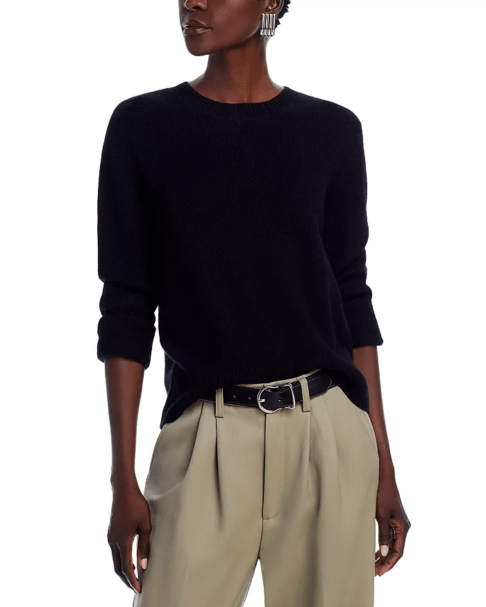 lightweight black women's work from home sweater