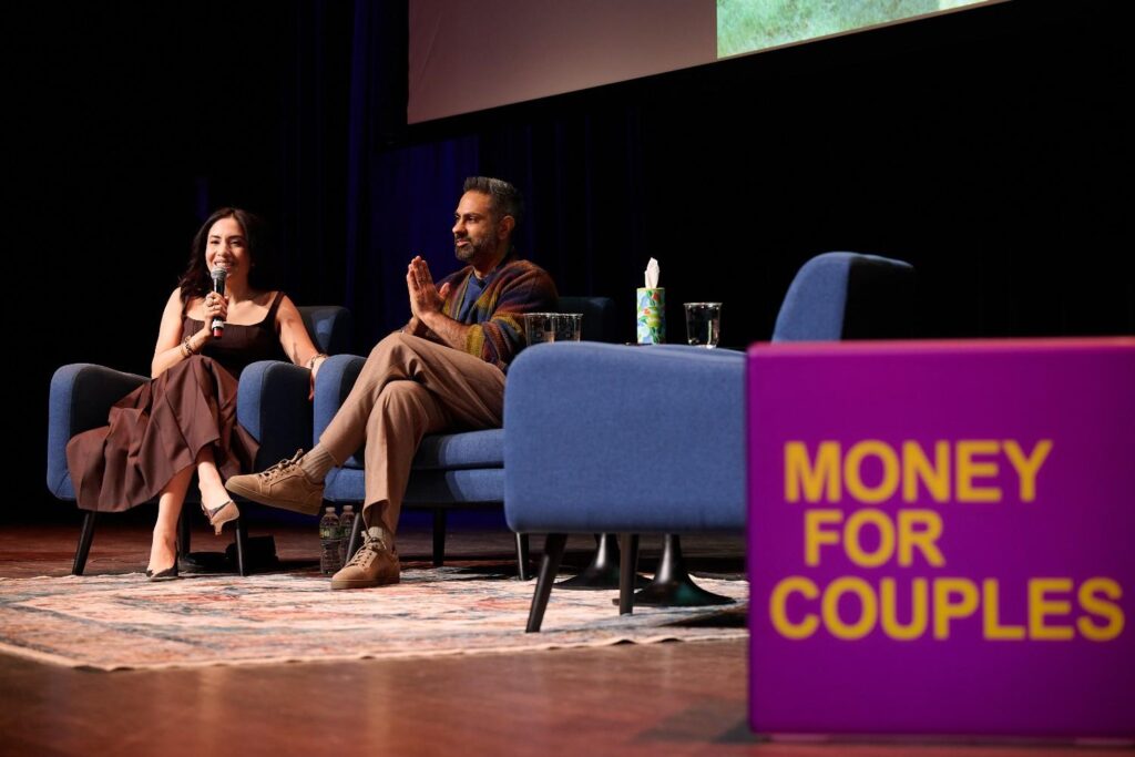 Cassandra, Ramit's Sethi's wife joined him on stage for a q&a.